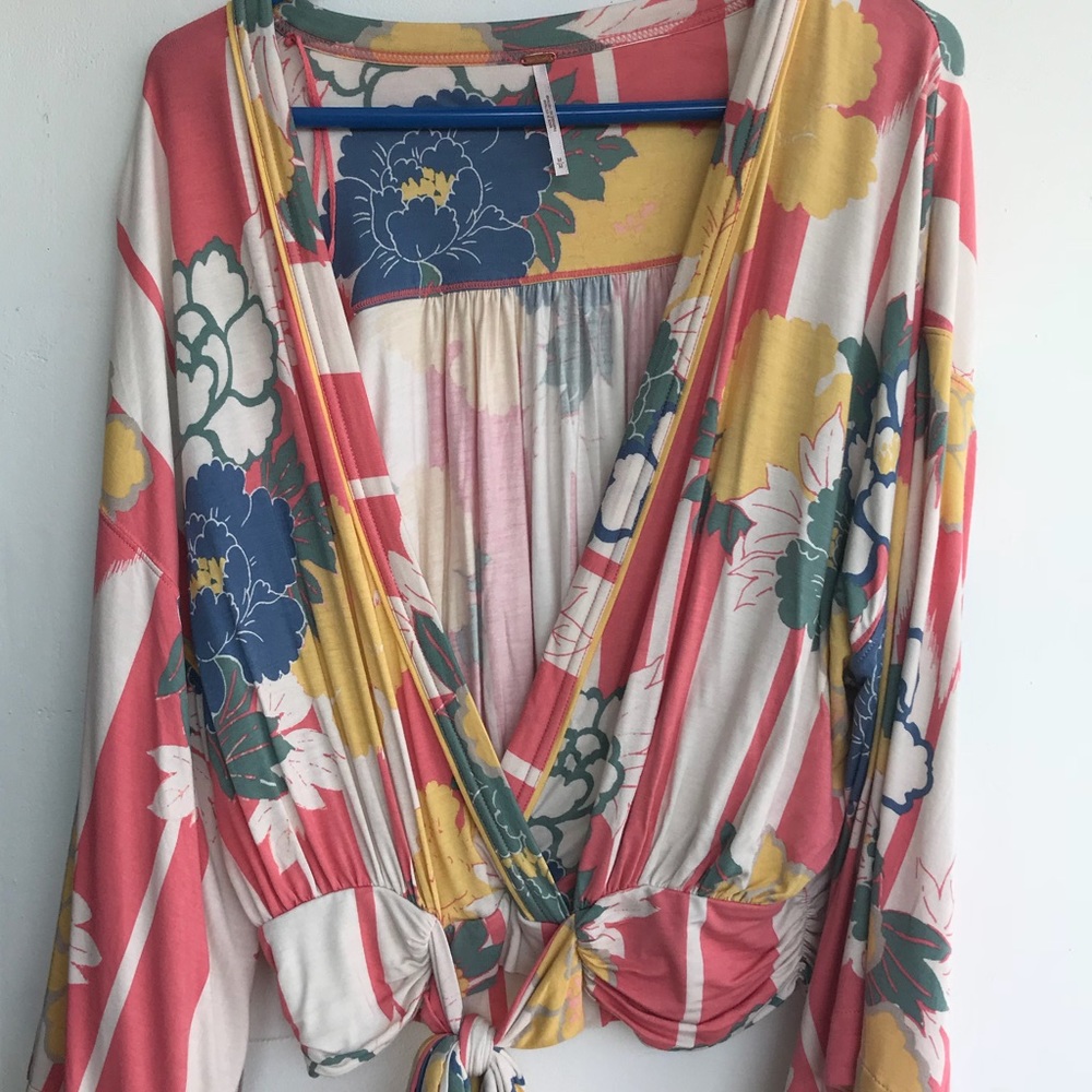 Free people flower flowy top